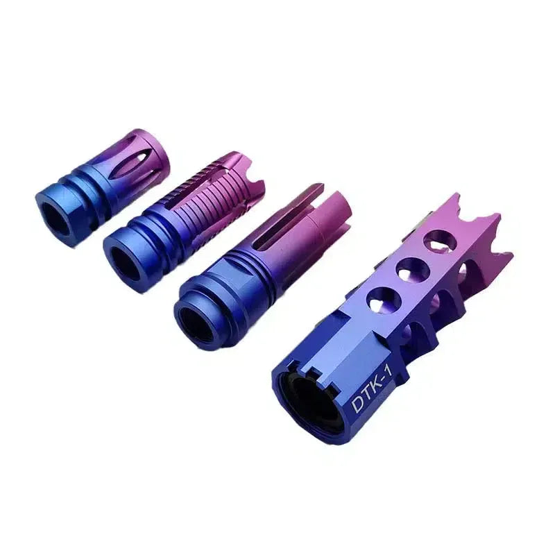 14mm CCW Gradient Color Flash Hiders Muzzle Device