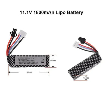 7.4V 11.1V SM-Plug Lipo Battery for Most Gel Blasters