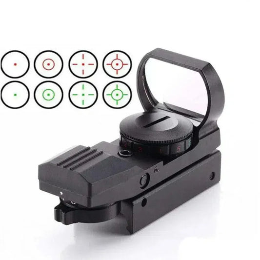 HD101 Metal 4 Reticle Holographic Red Green Dot Sight